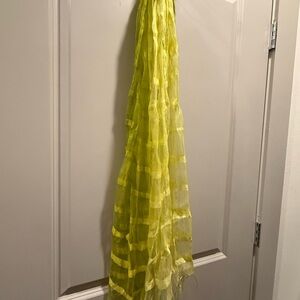 Vintage Vibrant Light green Italian Sheer Scarf